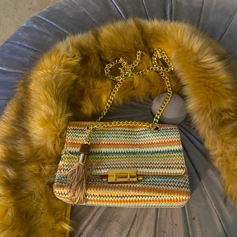 Crossbody multi color purse